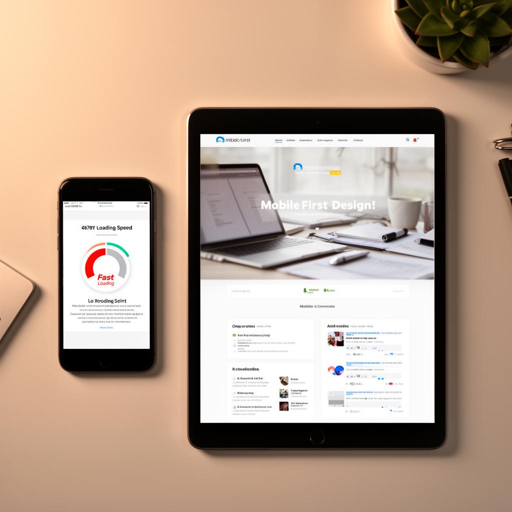 Mobile-first responsive website design across devices