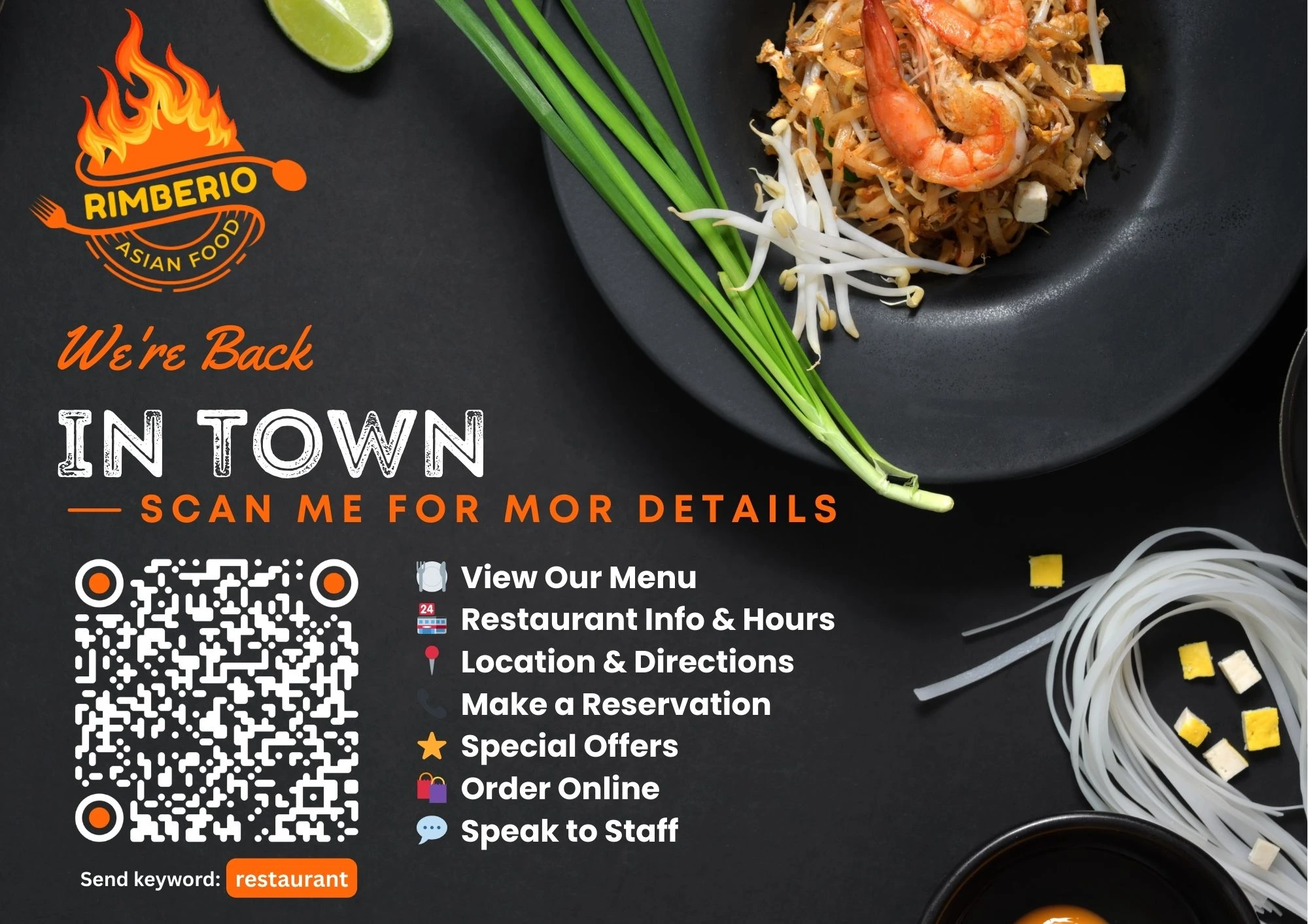 Restaurant WhatsApp chatbot demo